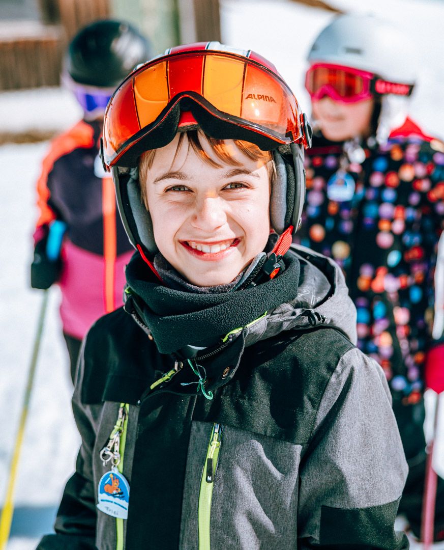 Das Lachen beim Skifahren